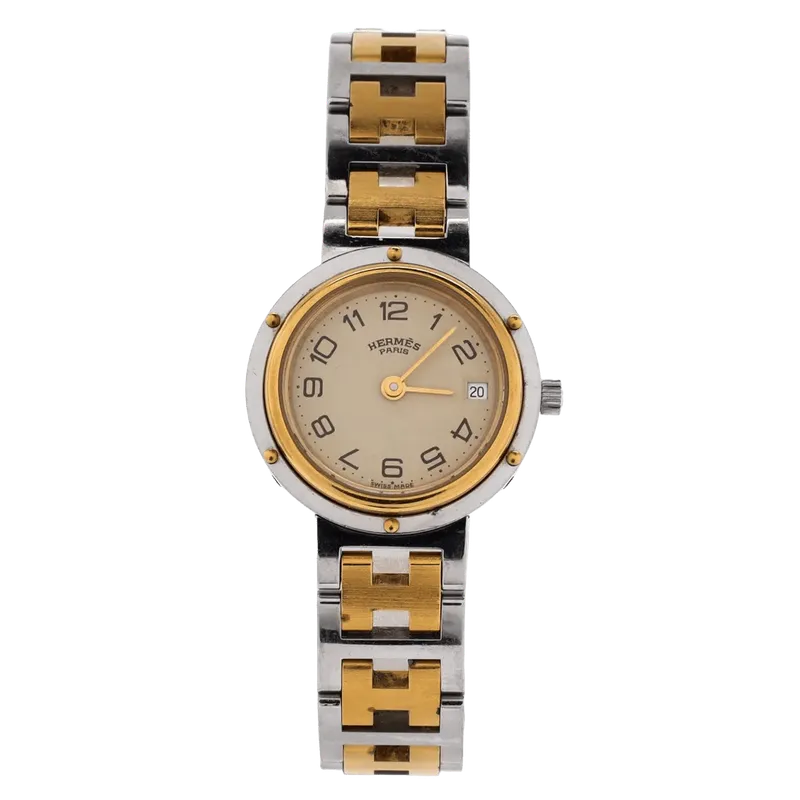 Clipper Quartz Watch Stainless Steel with Plated Metal 24