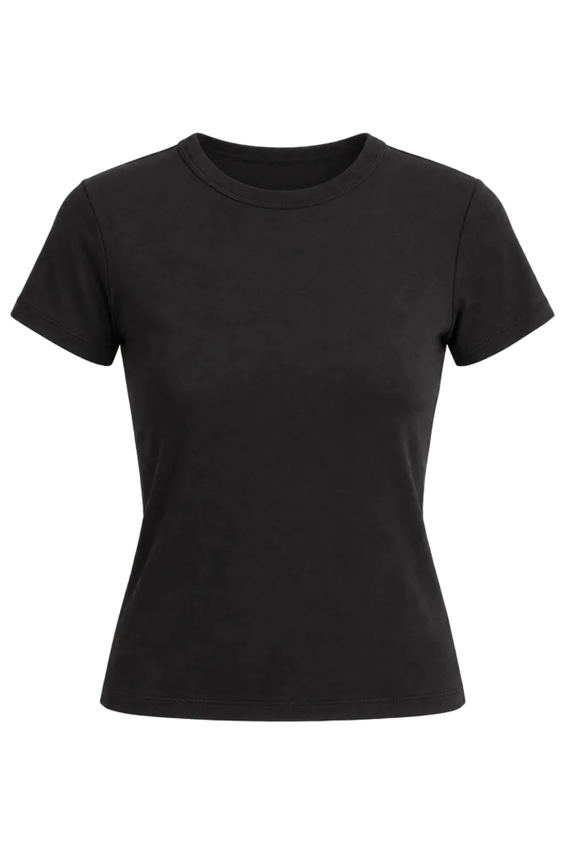 Pima Cotton-Blend '90s Shrunken T-Shirt