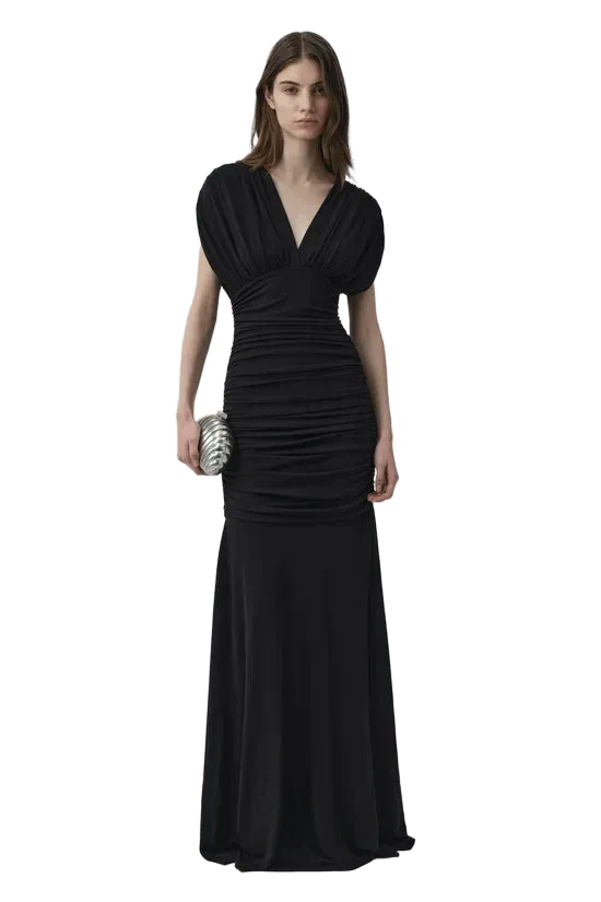 Norvelle Draped Jersey Gown