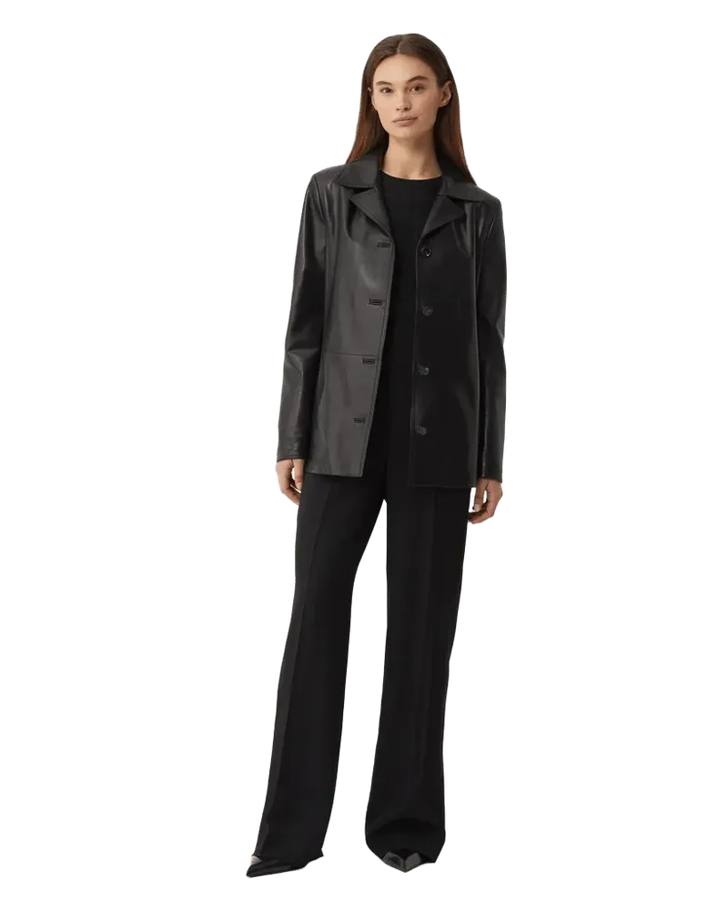Blaire Jacket in Nappa Leather, Black