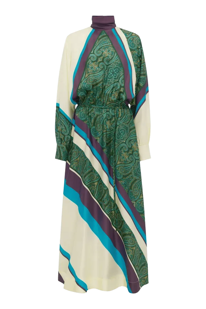 JONI SILK MIDI DRESS