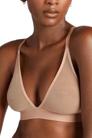 Sieve Triangle Bra in Buff