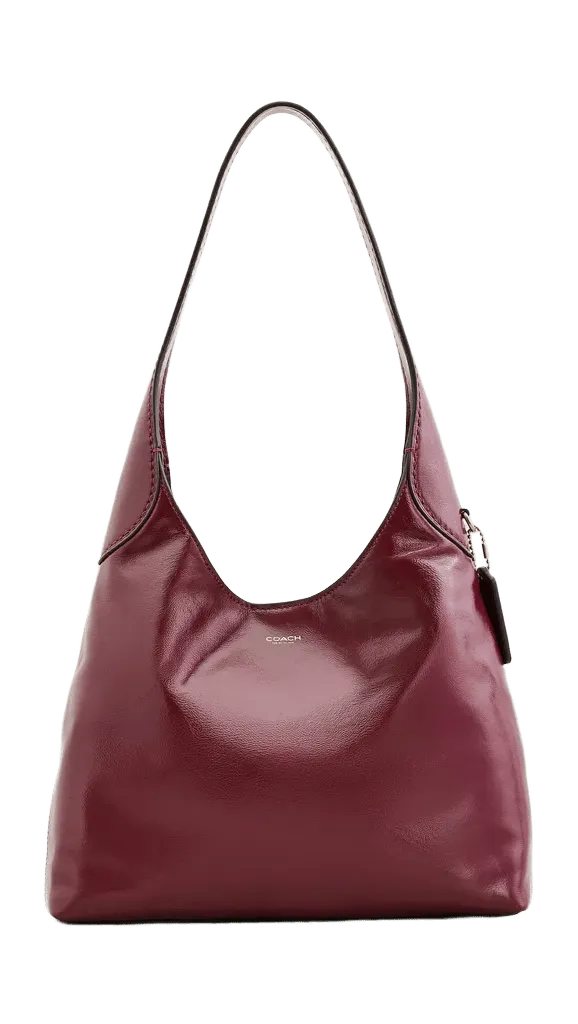 Glazed Leather Brooklyn Shoulder Bag 28