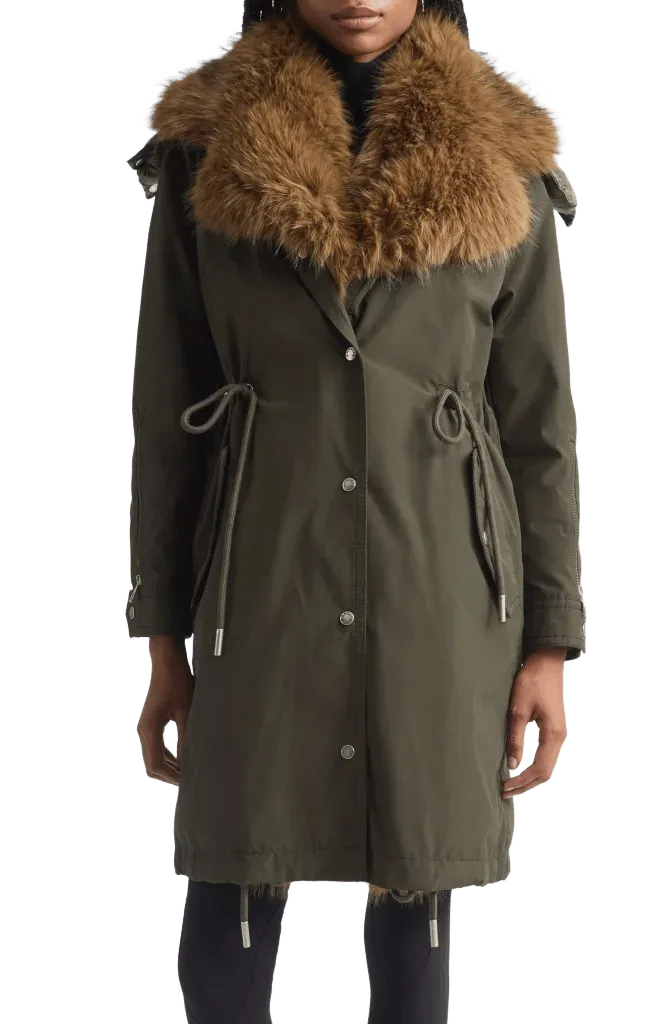 Halicte Down Parka with Removable Faux Fur Lining
