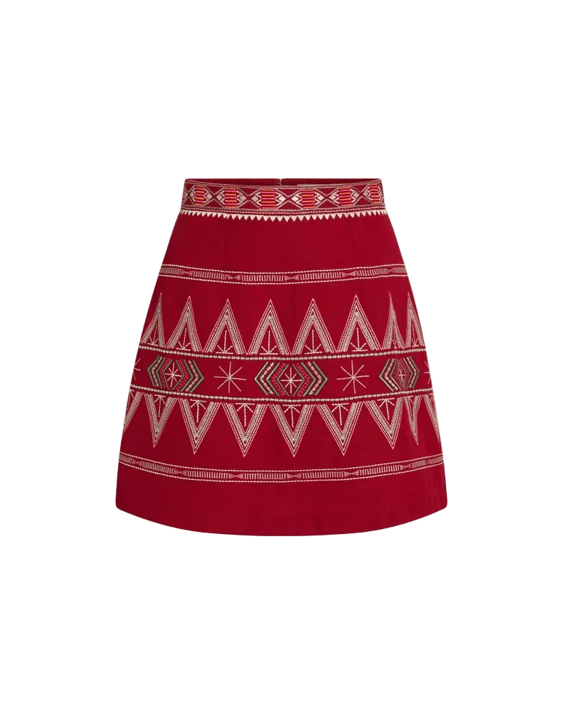 Giuliana Skirt with Ballerina Embroidery