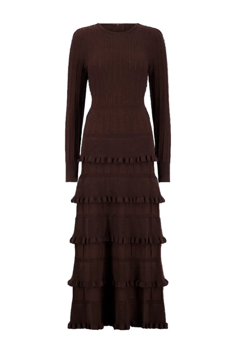 Melange Knit Piper Dress