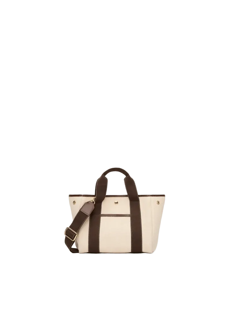 Traversée S Pocket - Verneuil Canvas White/Mini Sellier Brown