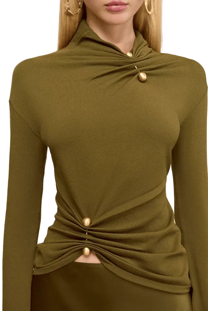 CALLIE KNIT TOP - ROSEMARY