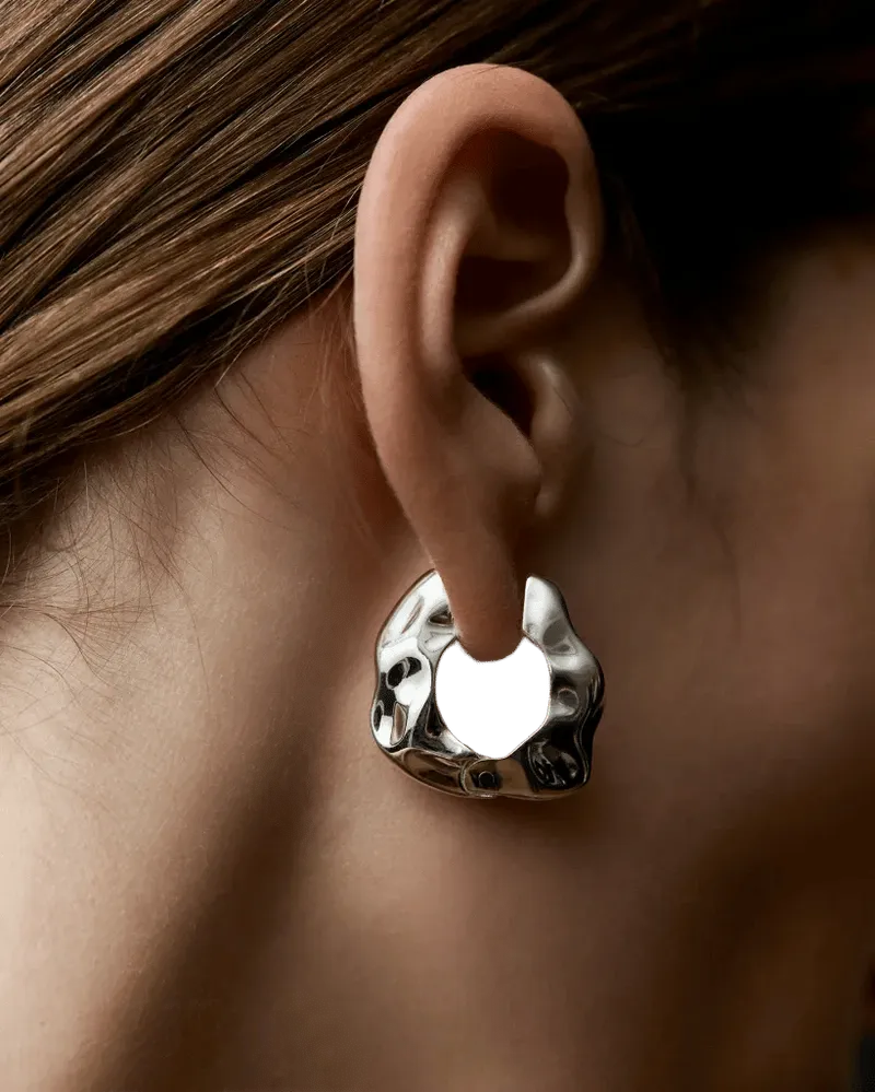 Lunar Large Hinged Earrings