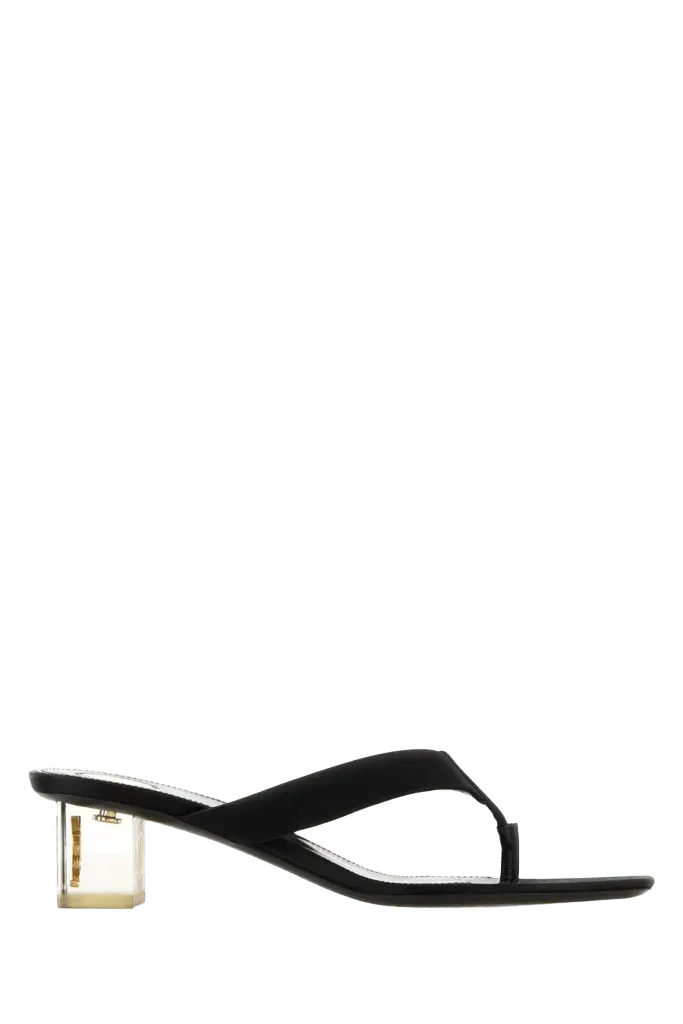 Saint Laurent Frida Mule Heel — Black
