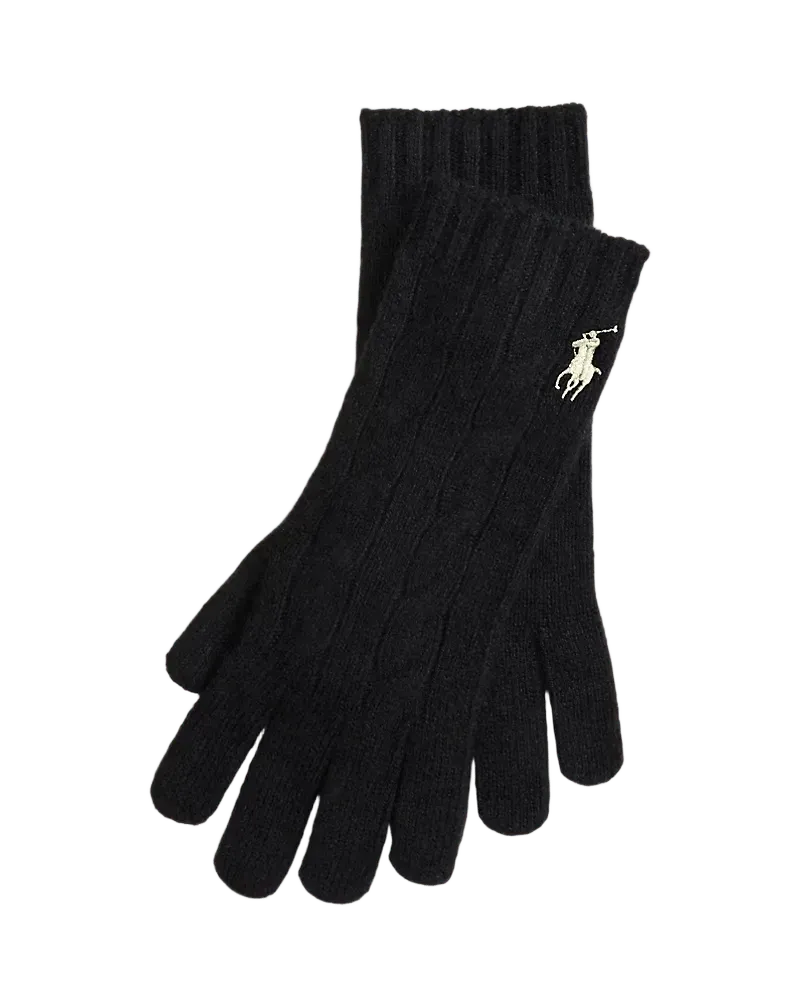 Cable-Knit Wool-Cashmere Gloves