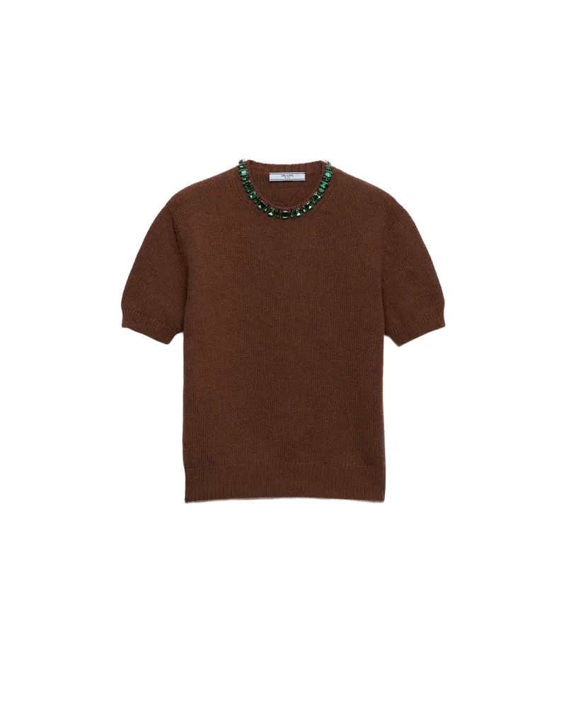 Wool and cashmere crew-neck sweater