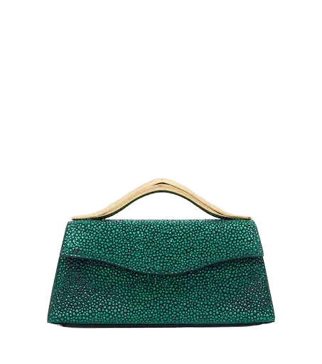 Petit Wave embellished top-handle bag