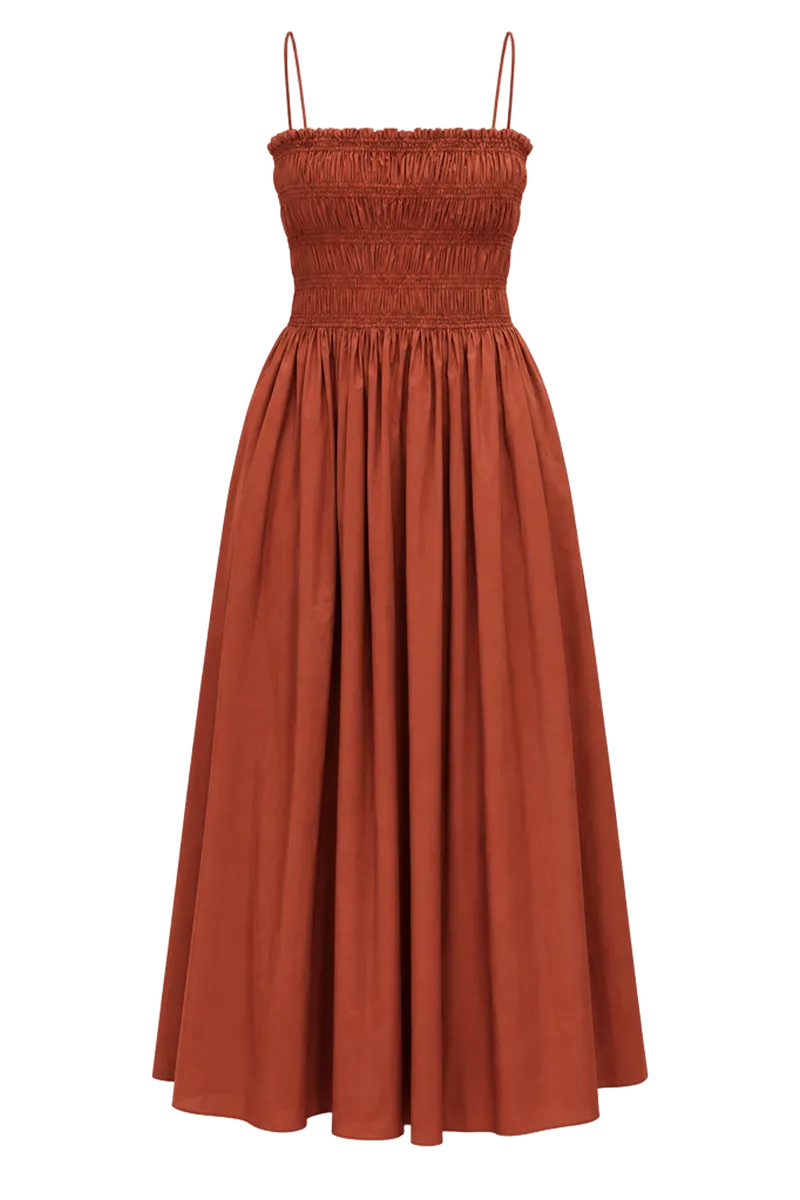 Shirred Bodice Dress