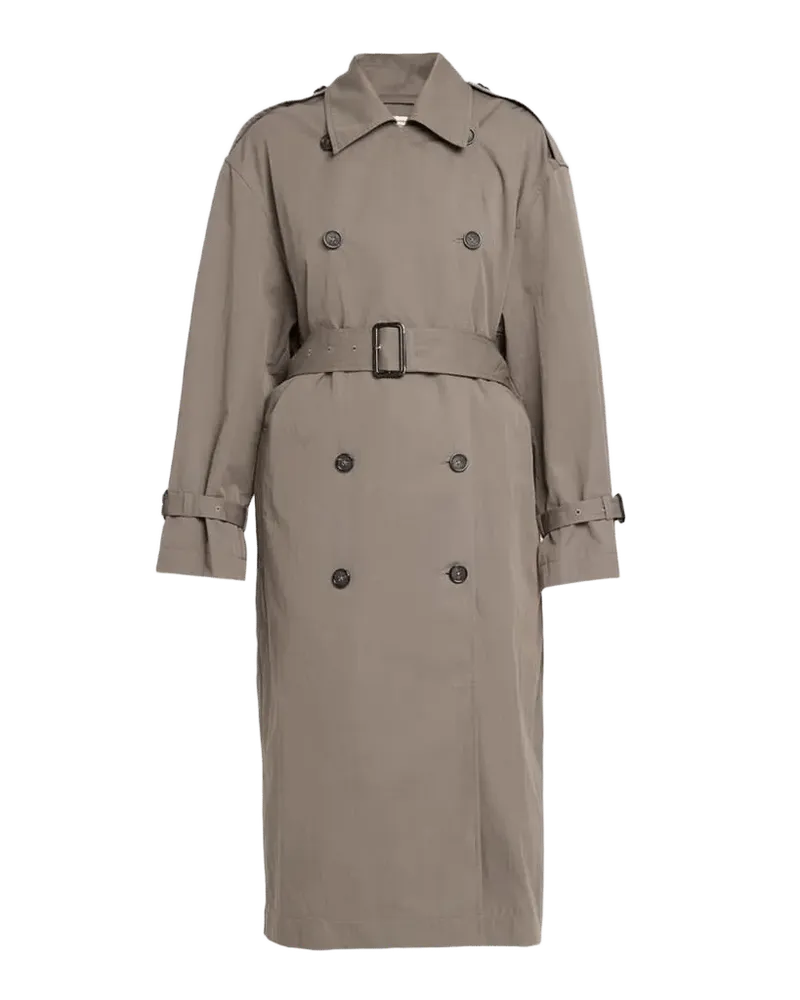 Crisp Cotton Belted Summer Trench Coat