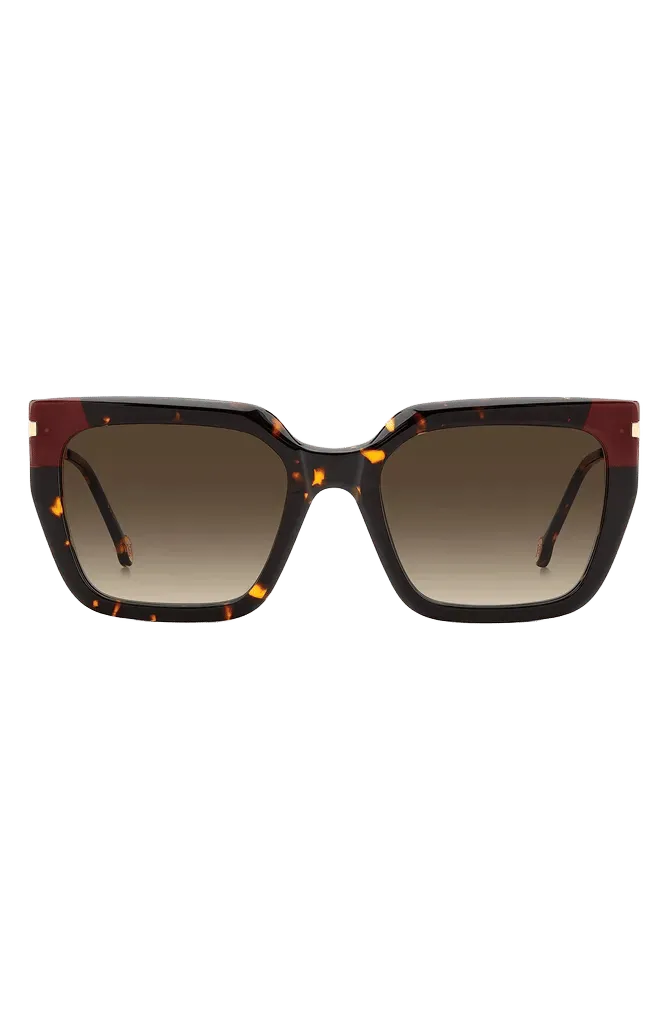 55mm Gradient Rectangular Sunglasses