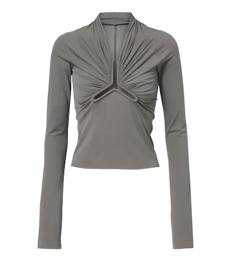 Allanah gathered jersey top