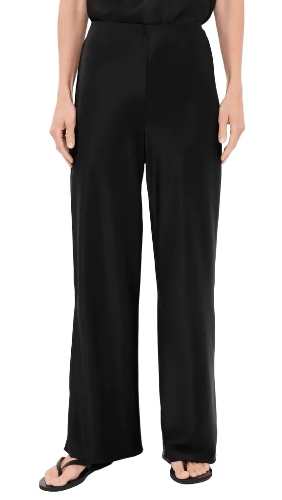 Petites Gale Satin Bias Pants