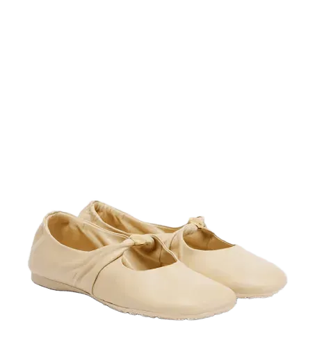 Pebble Soft leather Mary Jane flats