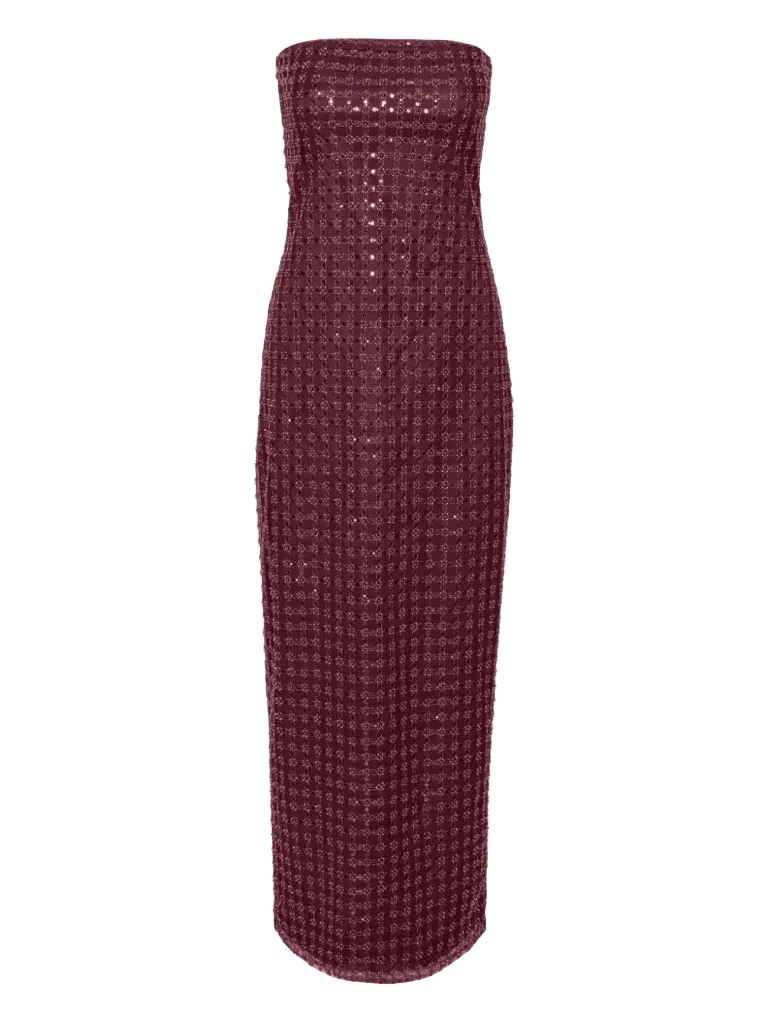sequin-embellished maxi dress
