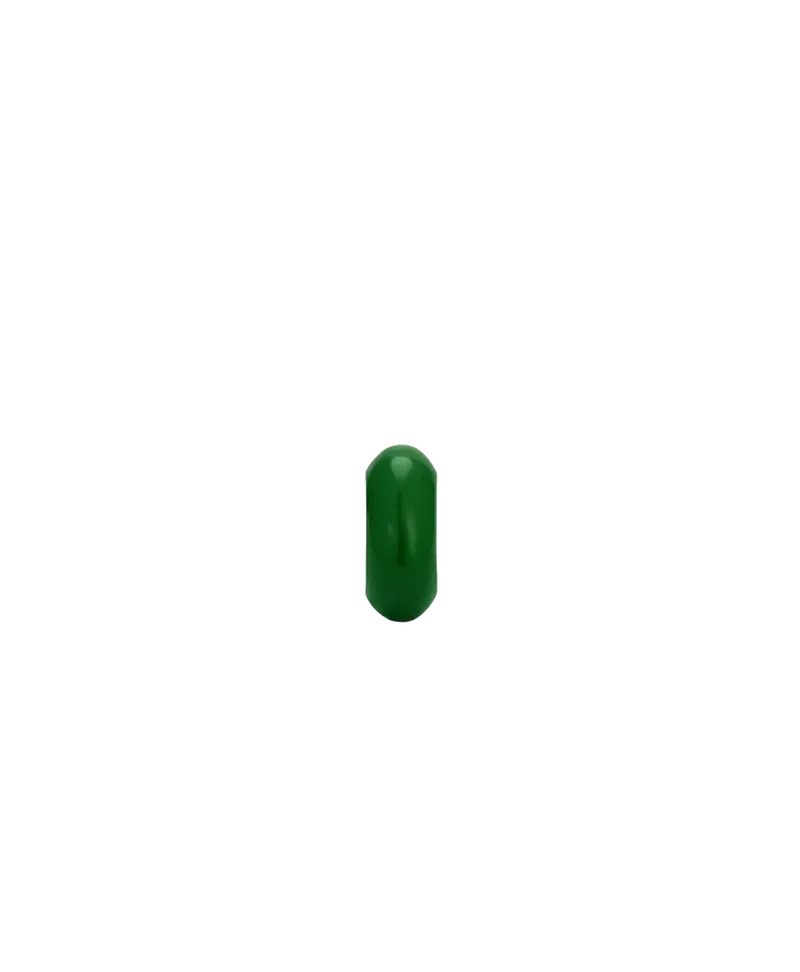 Kelley Green Enamel Big Bead