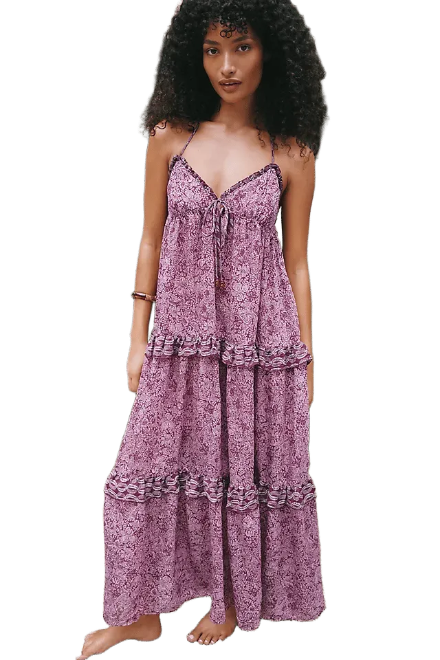 Celandine Halter Tent Maxi Dress