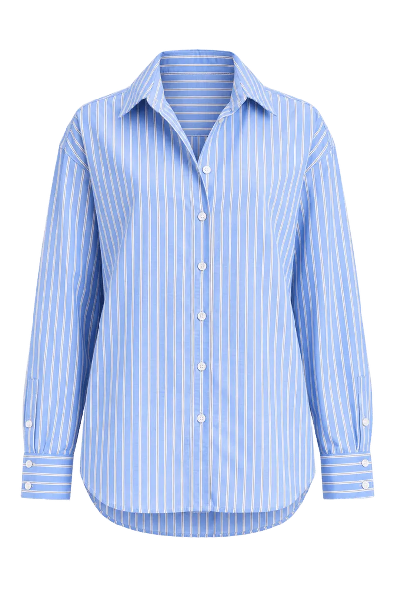 Stormy Stripe Nadine Button Down
