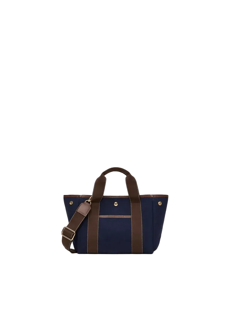 Traversée S Pocket - Verneuil Canvas Navy/Mini Sellier Brown