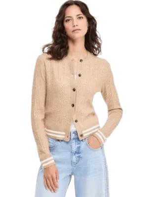 Women's Tipped Cable Cora Cardigan, Macy's Exclusive
