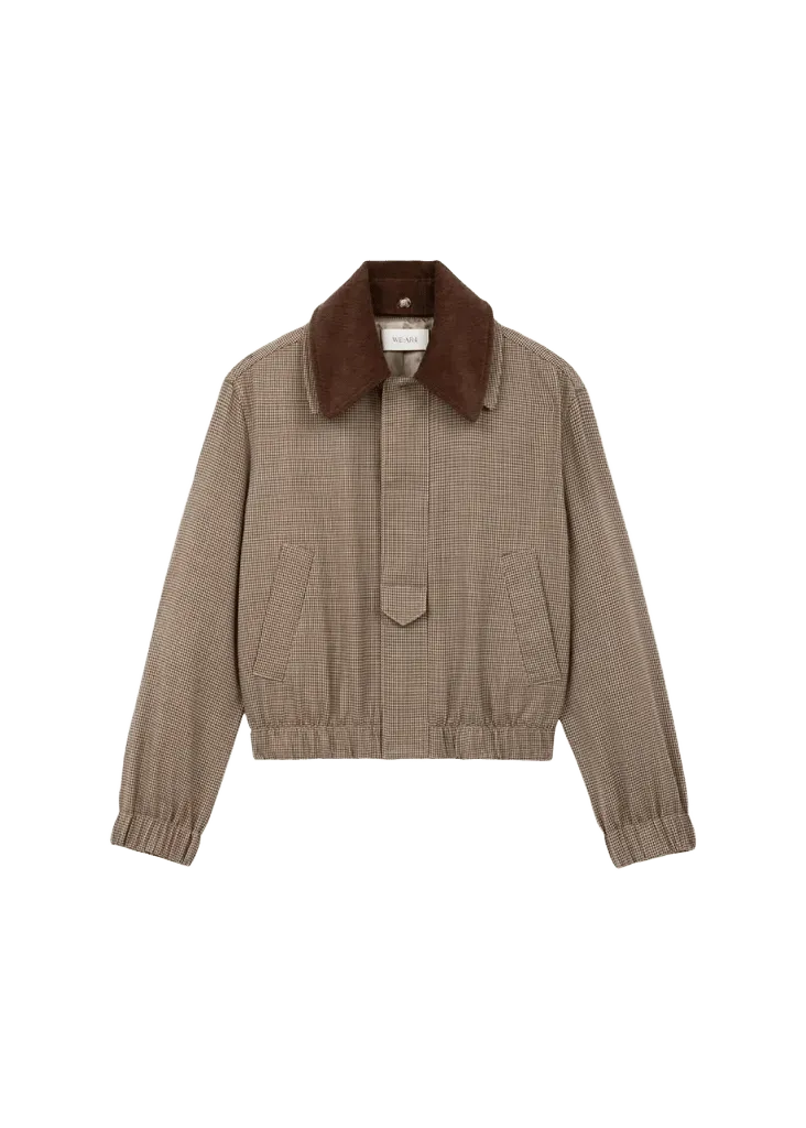 WE-AR4 The Oxford Houndstooth Bomber Jacket