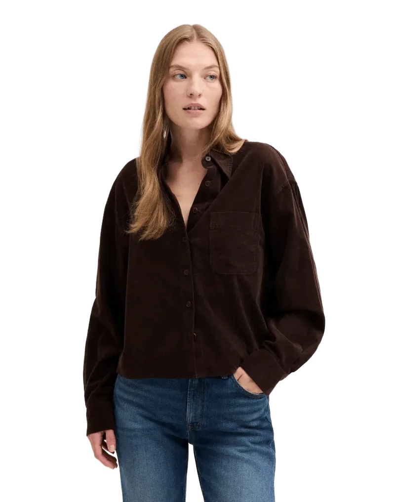 The Boxy Easy Shirt in Corduroy