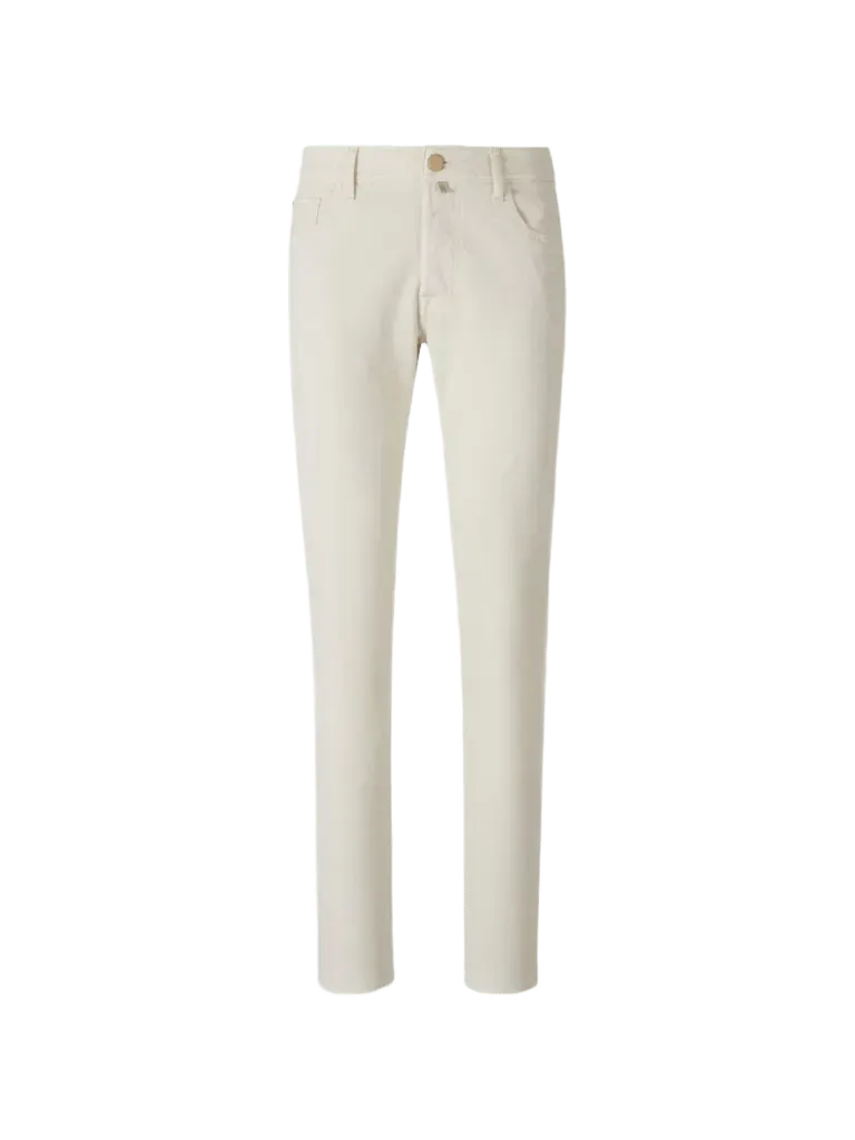 Jacob CohëN Slim-Fit Stretch Cotton Jeans — White