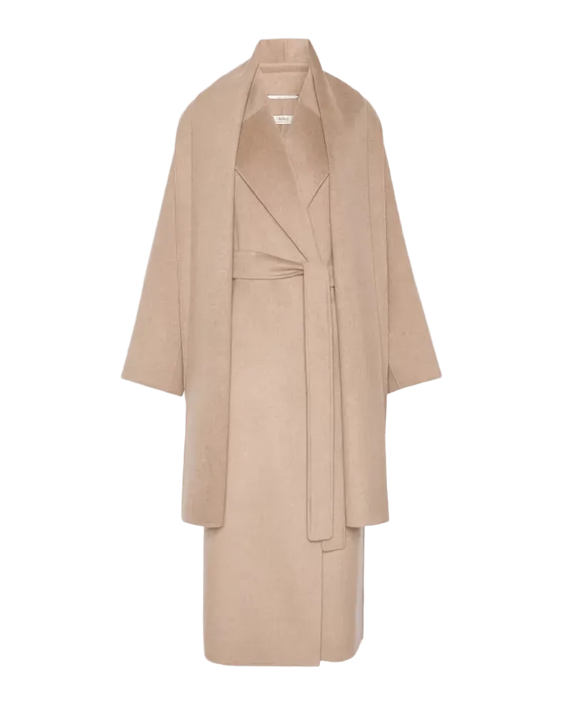 Carisma Wool-Cashmere Wrap Coat With Scarf