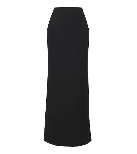 Wool maxi skirt