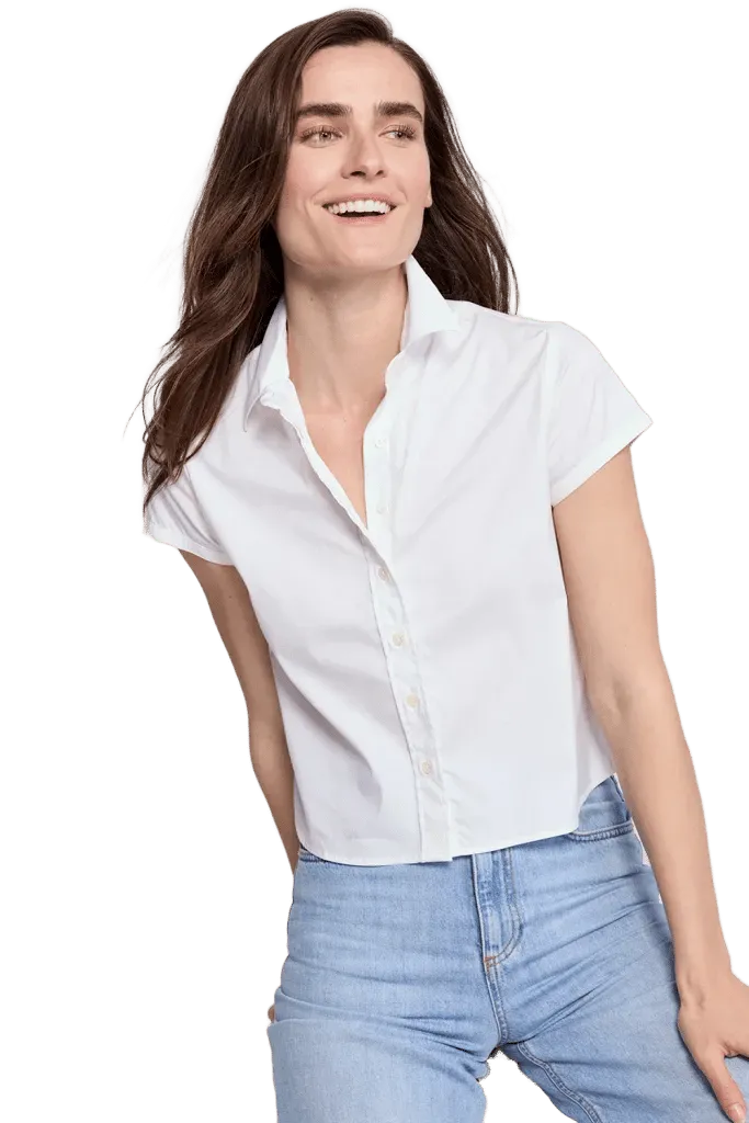 The Boxy Short Sleeve Cropped Shirt