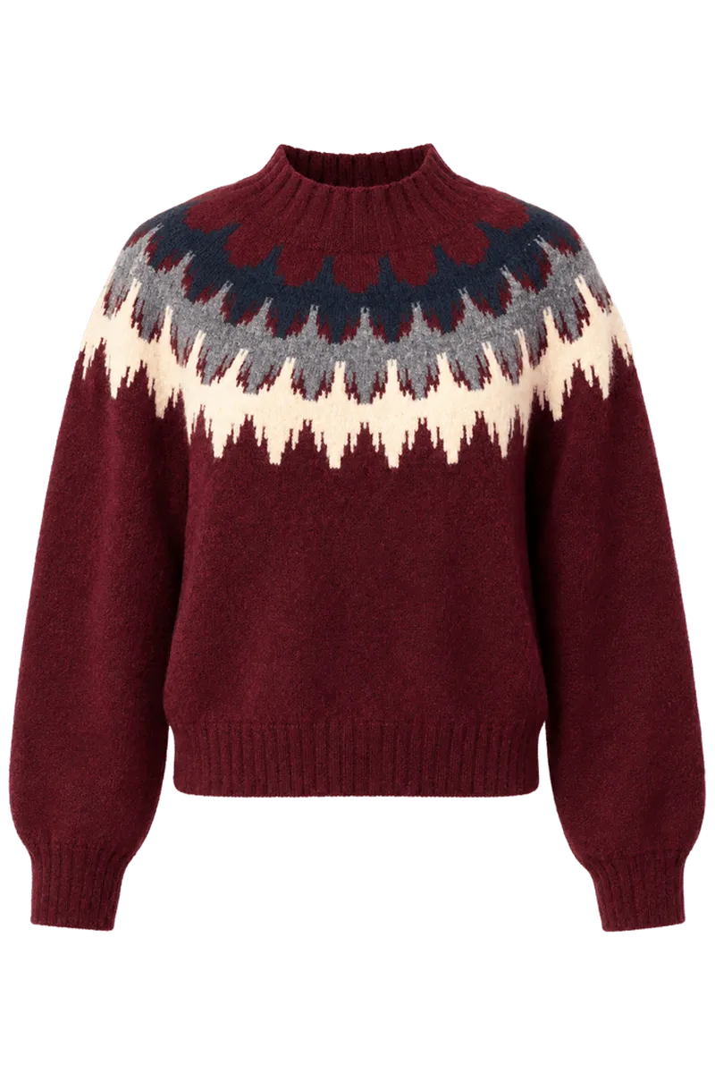 Camden Mock Neck Fairisle Sweater