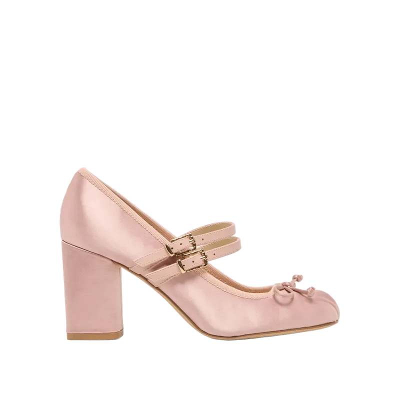 TIARAH HEELS LT BLUSH SATIN