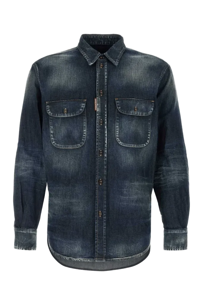 Dsquared2 Vintage Shirt — Navy