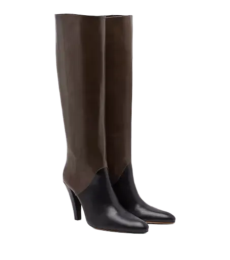 Edita leather knee-high boots