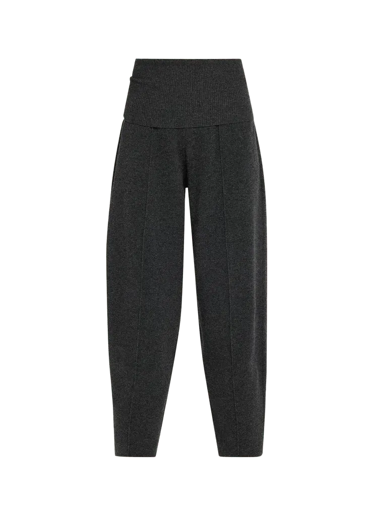 Valiant Knit Barrel-Leg Pants