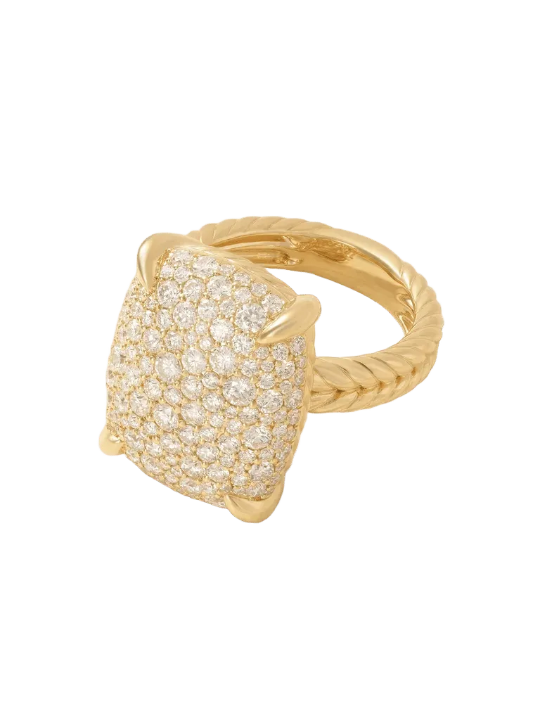 Chatelaine 18-karat gold diamond ring