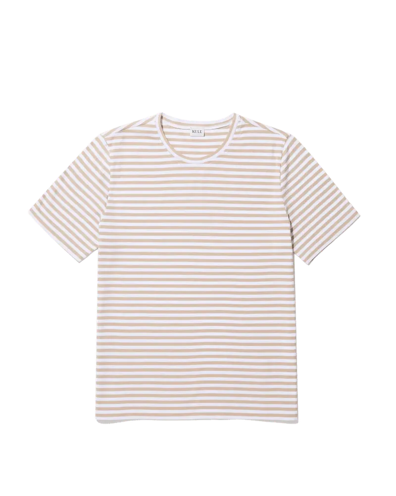 The Striped Modern - Khaki/White