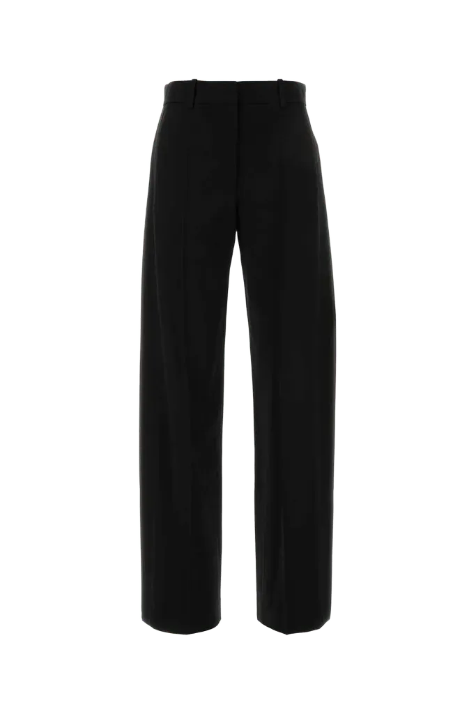 Loewe Wool-Viscose Blend Trousers — Black