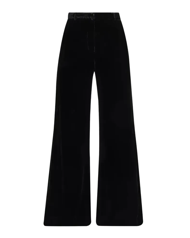 Pilar Velvet Wide-Leg Pants