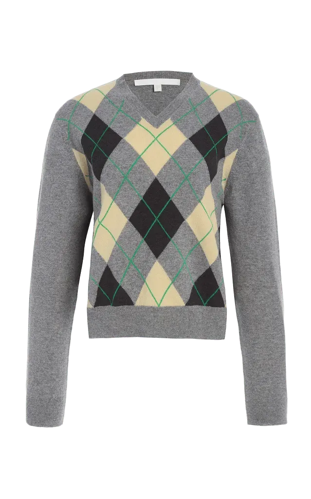 The Academy Argyle Cashmere Sweater
