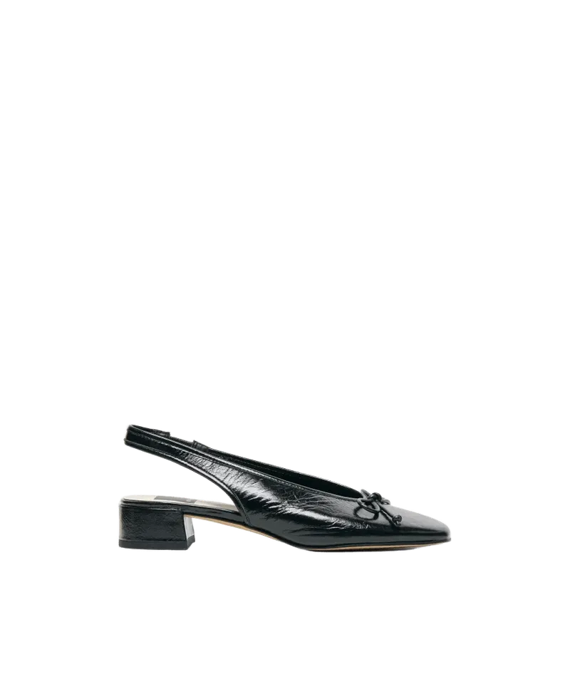 Marien Mid Heels Black Leather