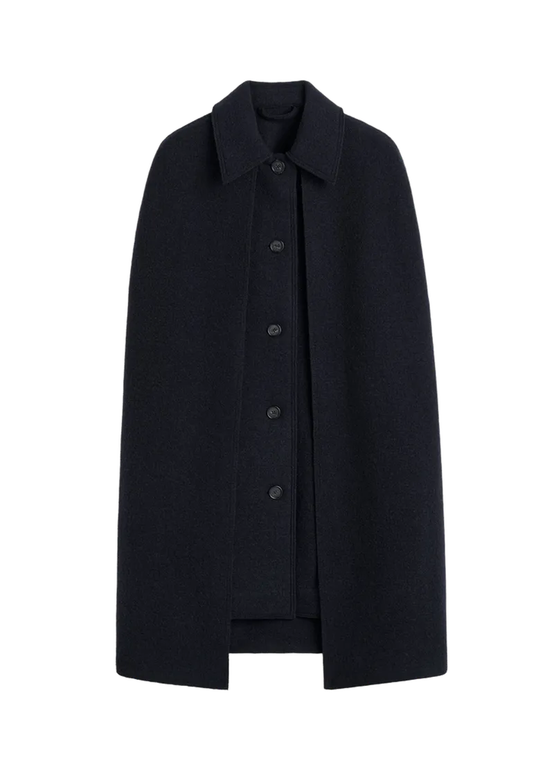 Cape coat navy