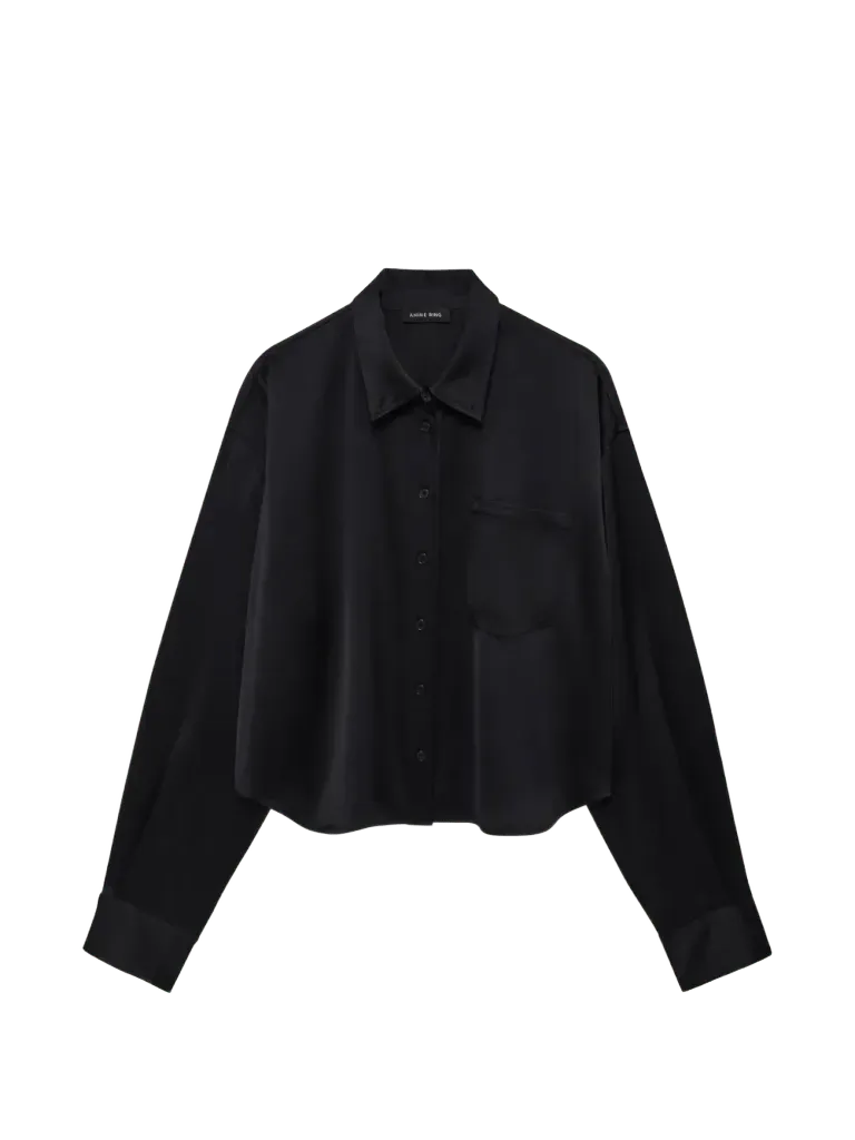Scott cropped shirt - black