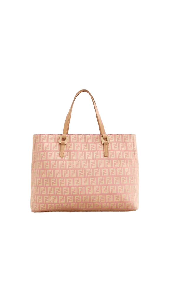 Fendi Pink Zucchino Mini Tote