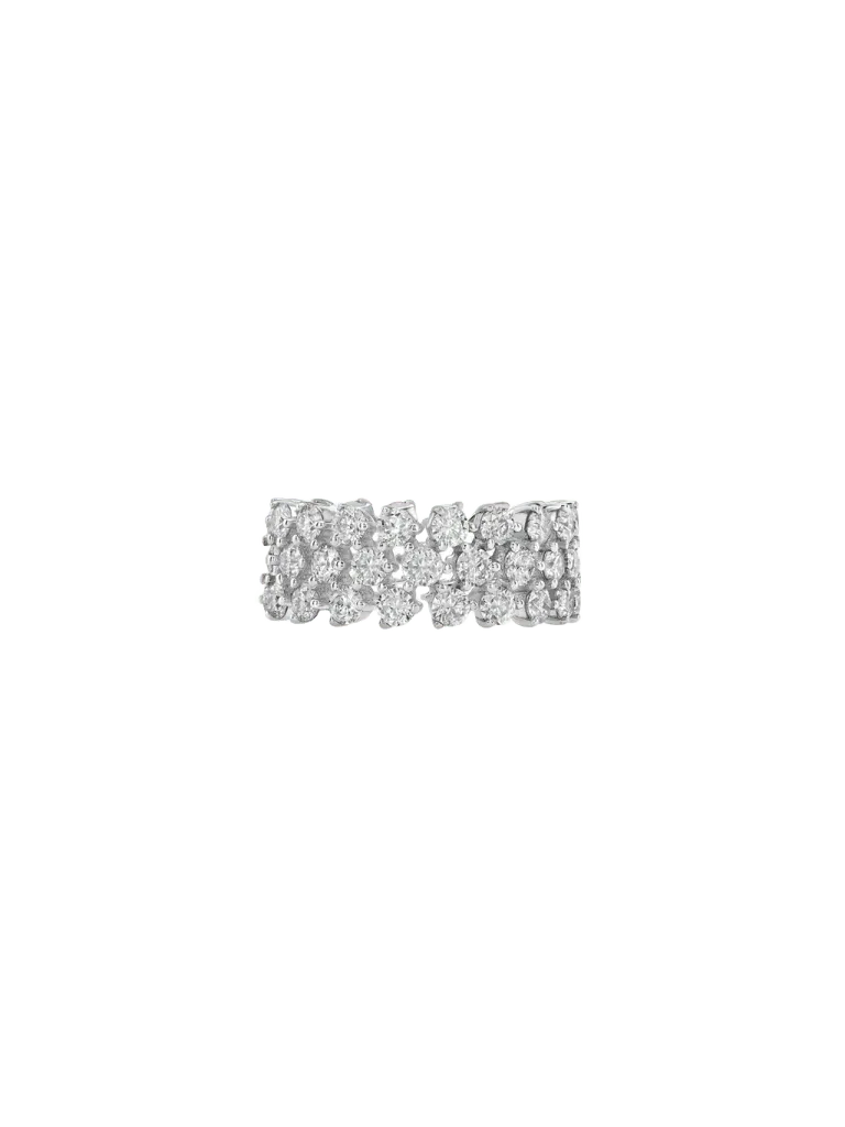 14K PETITE ROMY ETERNITY BAND IN LAB DIAMOND, 14K WHITE GOLD